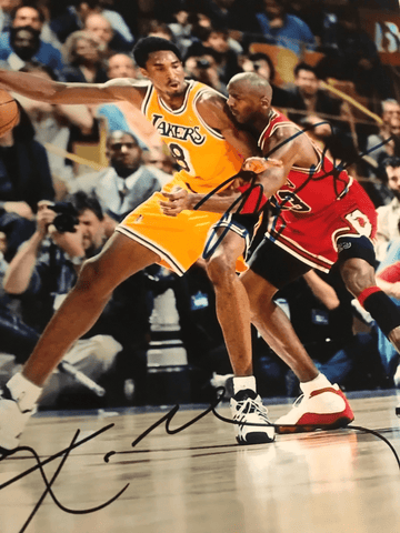 Kobe Vs Jordan 8x10 Photo w Signatures! Reprint